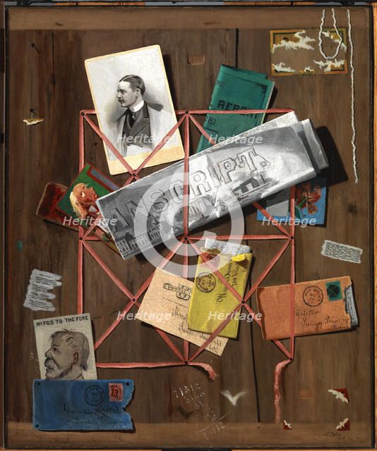 Rack Picture for William Malcolm Bunn, 1882. Creator: John Frederick Peto.