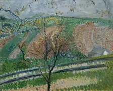 Rack Railway on the Kahlenberg, 1907. Creator: Gerstl, Richard (1883-1908)