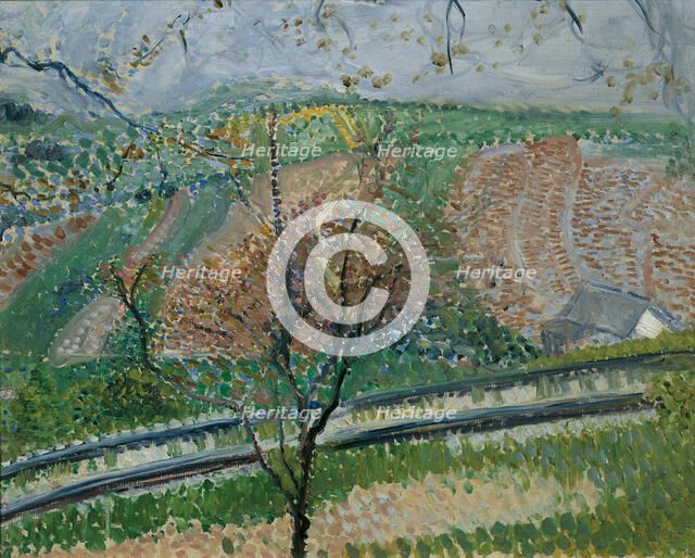 Rack Railway on the Kahlenberg, 1907. Creator: Gerstl, Richard (1883-1908).