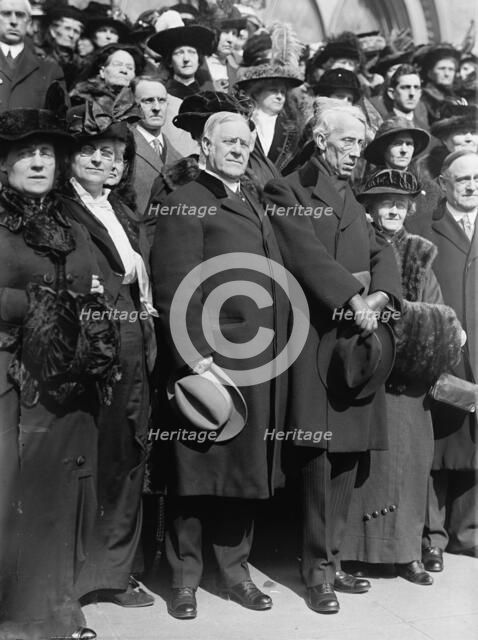 Radcliffe, Dr. Wallace Pastor, New York Avenue Presbyterian Church with Woodrow Wilson, G..., 1914. Creator: Harris & Ewing.