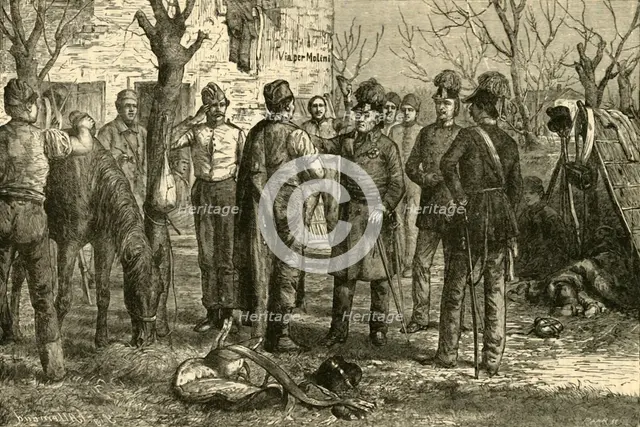 'Radetsky After the Victory at Novara (1849)', 1890.   Creator: Unknown.