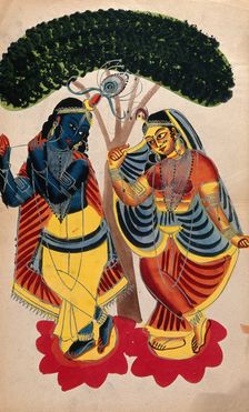 Radha and Krishna. Creator: Unknown