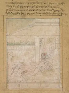 Radha and Krishna's Reconciliation , c. 1790-1800. Creator: Unknown