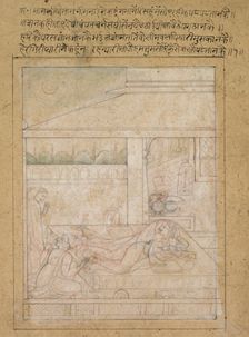 Radha and Krishna's Reconciliation , c. 1790-1800. Creator: Unknown