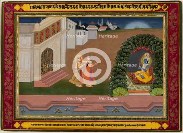 Radha’s Confidante Brings Her to Krishna, c. 1790-1800. Creator: Unknown.