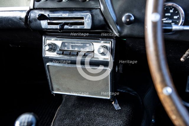Radio in a 1961 Aston Martin DB4 GT SWB lightweight. Creator: Unknown.