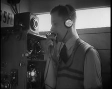 Radio Operator on a Train, 1931. Creator: British Pathe Ltd