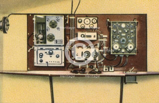 Radio room on board Dornier flying boat, 1920s, (1932). Creator: Unknown.