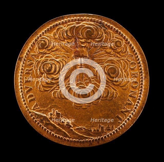 Radiant Sun over a Landscape [reverse], 1634. Creator: Abraham Dupre.