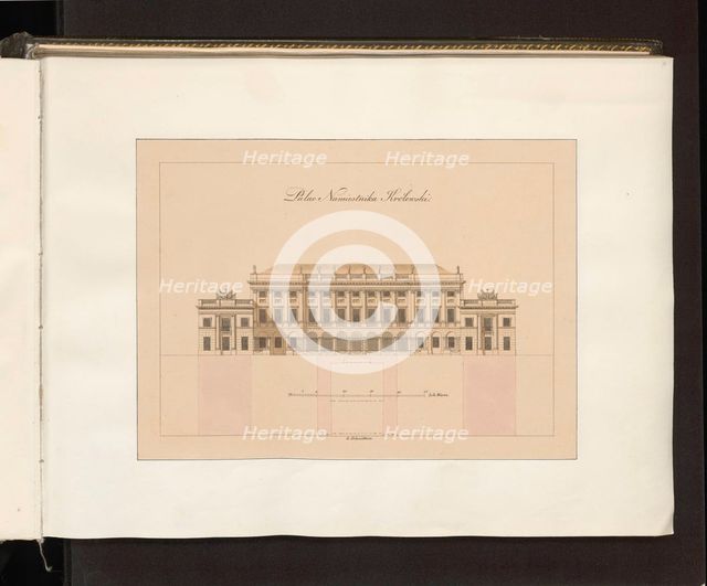 Radziwill Palace in Warsaw, (Presidential Palace), on Krakowskie Przedmiescie, (Frédéric Chopin's fi