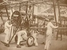 RAF Apprentices Rigging a Plane at the Technical School, Halton Buckinghamshire, 1927