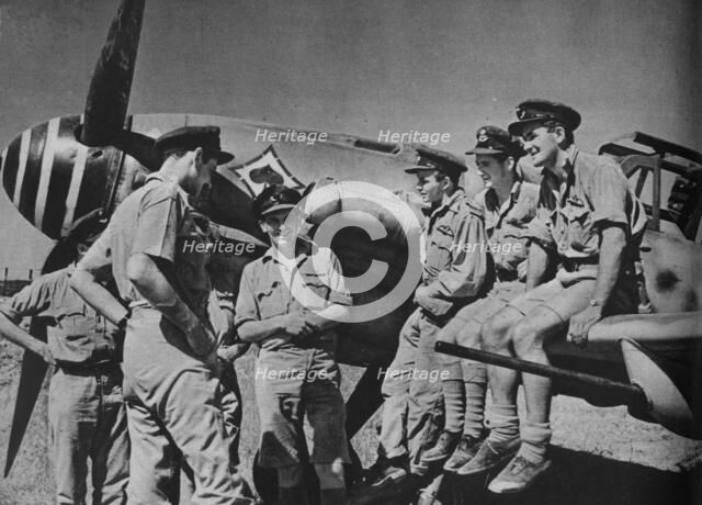 'R.A.F Contributes Its magnificent Quota', 1943-44. Artist: Unknown.