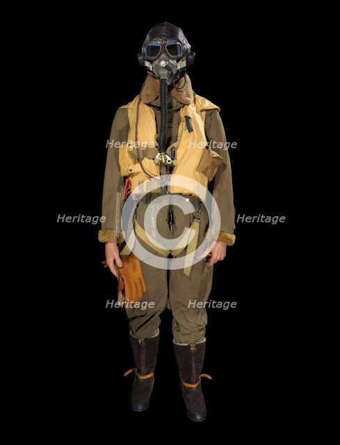 RAF flying suit, 1940s. Creator: Unknown.