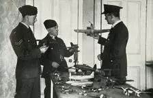 RAF personnel learning to identify aircraft during the Second World War, 1941. Creator: Charles Brown