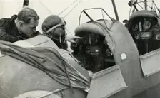 RAF pilot learning to fly during the Second World War, 1941. Creator: Charles Brown