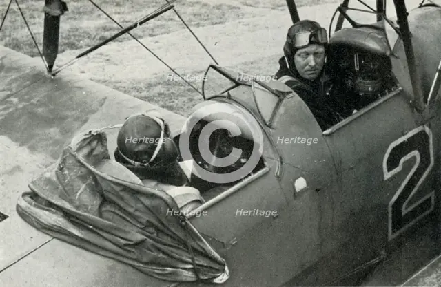 RAF pilot learning to fly during the Second World War, 1941. Creator: Charles Brown.