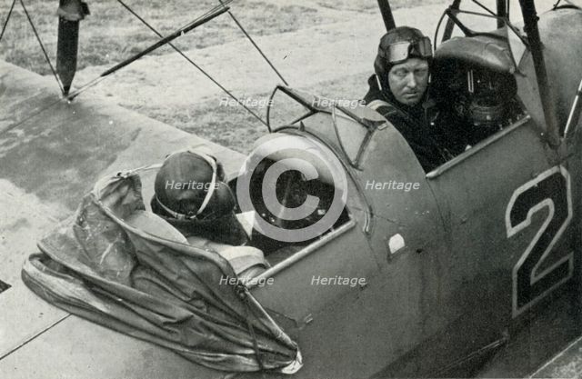 RAF pilot learning to fly during the Second World War, 1941. Creator: Charles Brown.