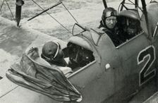 RAF pilot learning to fly during the Second World War, 1941. Creator: Charles Brown