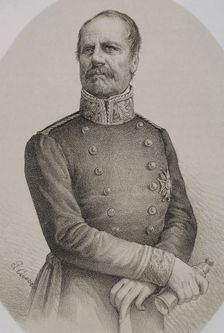 Rafael Maroto, (1783-1847), Spanish military who fought on the Carlist faction during the 1st..,1869 Creator: Jose Cuevas
