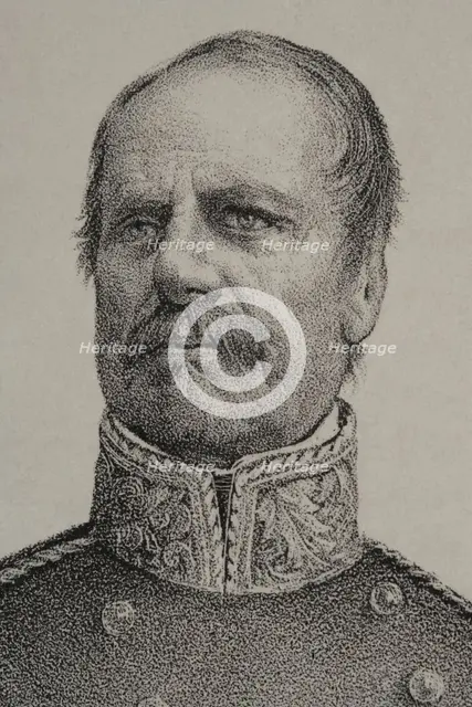 Rafael Maroto (1783-1847), Spanish military who fought on the Carlist faction during the 1st...,1869 Creator: Jose Cuevas.