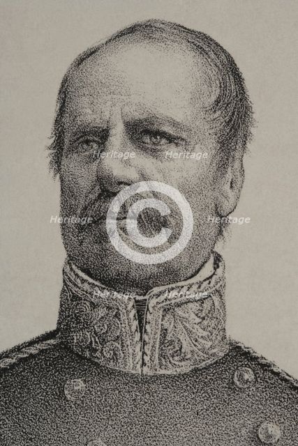 Rafael Maroto (1783-1847), Spanish military who fought on the Carlist faction during the 1st...,1869 Creator: Jose Cuevas.