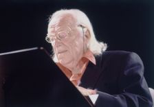 Rafael. Alberti (1902-1999), Spanish poet and politician, Cervantes award in 1983, photo of 1991
