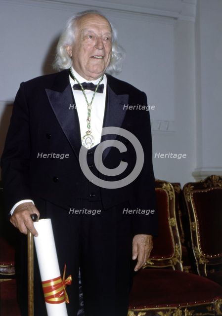 Rafael Alberti (1902-1999), Spanish poet and politician, Cervantes Prize 1983, photo 1989.