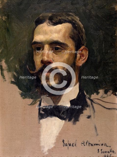 Rafael Altamira y Crevea, 1886. Creator: Joaquin Sorolla y Bastida.