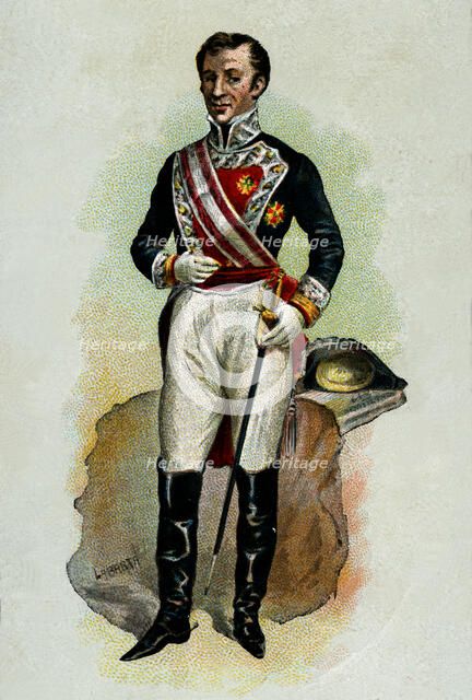 Rafael de Riego y Nunez (1785-1823), Spanish military and politician, began the military uprising…