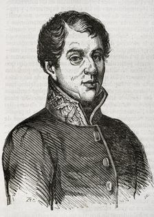 Rafael del Riego, (1784-1823), Spanish general and liberal politician, who played a key role...1853. Creator: Unknown