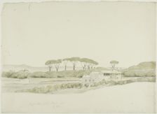 Raffaelle's Villa Medici, Rome, 1774. Creator: John Downman