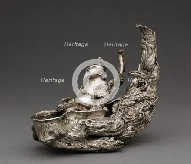 Raft Cup, 1345. Creator: Zhu Bishan (Chinese, c. 1300-aft 1362), attributed to.