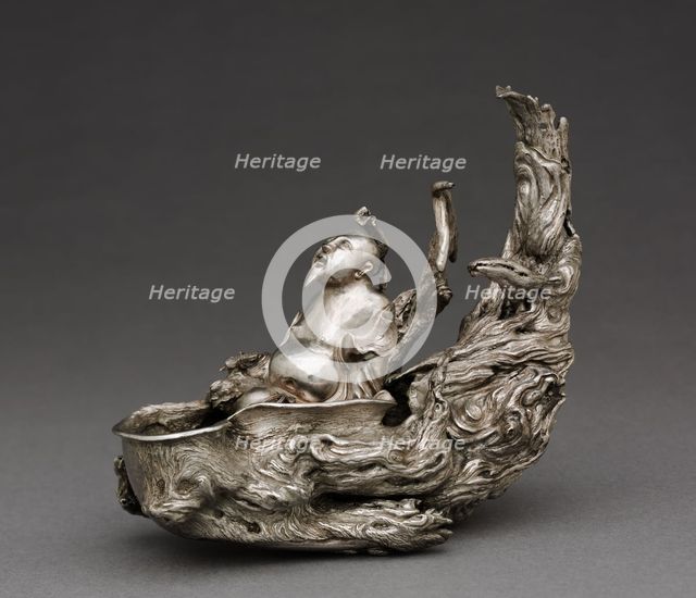 Raft Cup, 1345. Creator: Zhu Bishan (Chinese, c. 1300-aft 1362), attributed to.