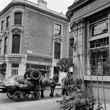 Rag and bone cart, Kensington, London, 1962-1964. Artist: John Gay