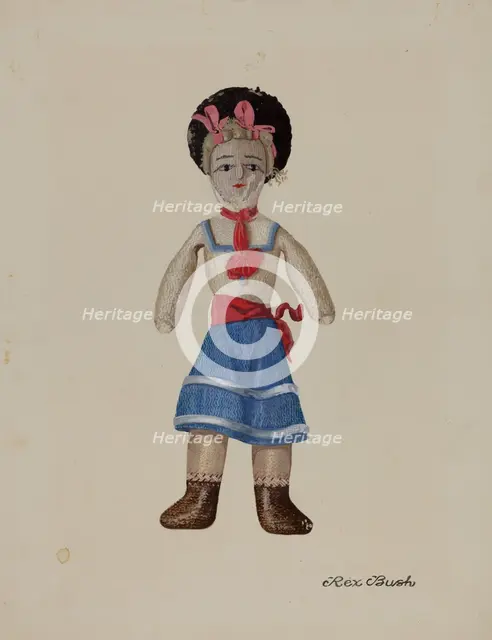 Rag Doll "Billy", c. 1937. Creator: Rex F Bush.