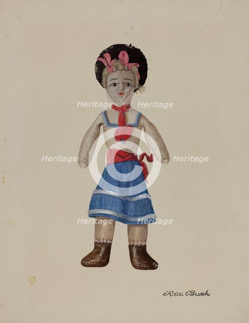 Rag Doll "Billy", c. 1937. Creator: Rex F Bush.