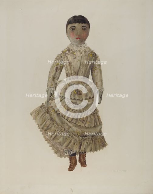 Rag Doll, c. 1940. Creator: Archie Thompson.