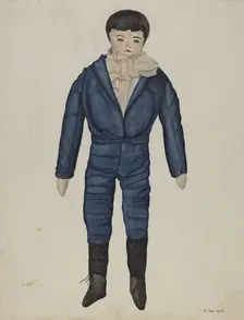 Rag Doll "Johnnie", c. 1937. Creator: Vera Van Voris
