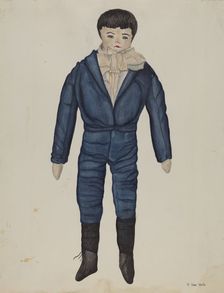 Rag Doll "Johnnie", c. 1937. Creator: Vera Van Voris
