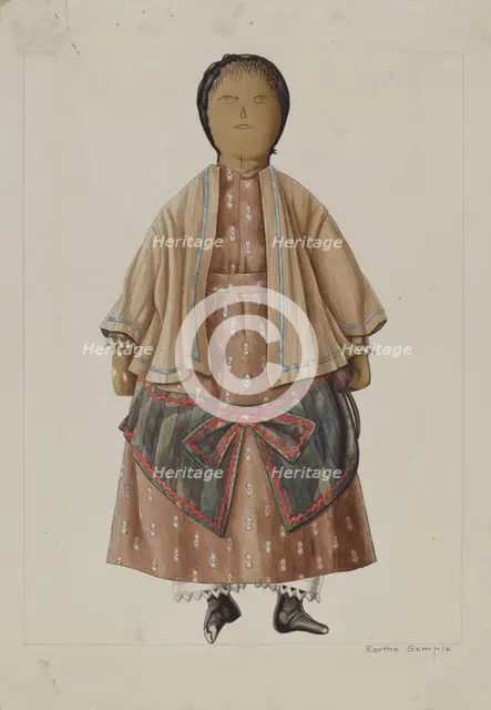 Rag Doll "Susie", c. 1937. Creator: Bertha Semple.