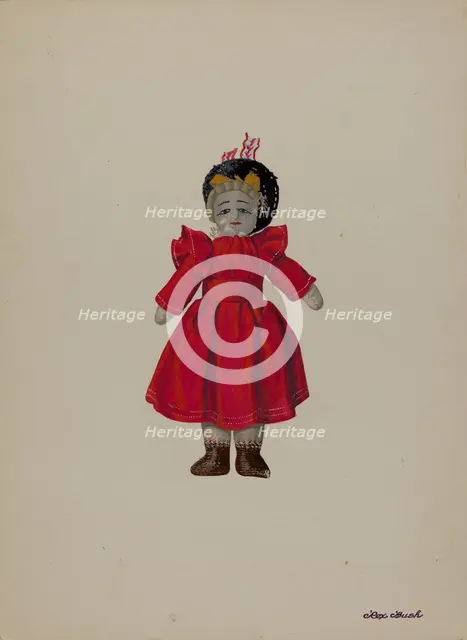 Rag Doll - "Tilly", c. 1937. Creator: Rex F Bush.