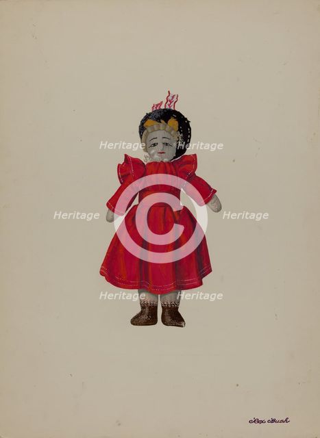 Rag Doll - "Tilly", c. 1937. Creator: Rex F Bush.