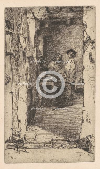 Rag Pickers, Quartier Mouffetard, Paris, 1858. Creator: James Abbott McNeill Whistler.