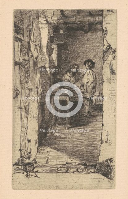 Rag Pickers, Quartier Mouffetard, Paris, 1858. Creator: James Abbott McNeill Whistler.