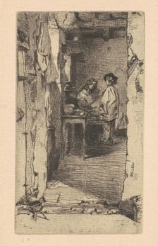 Rag Pickers, Quartier Mouffetard, Paris, 1858. Creator: James Abbott McNeill Whistler