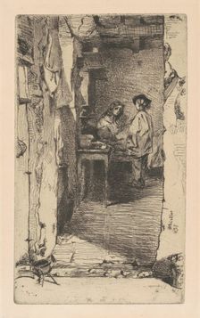 Rag Pickers, Quartier Mouffetard, Paris, 1858. Creator: James Abbott McNeill Whistler