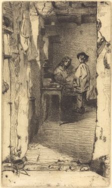 Rag Pickers, Quartier Mouffetard, Paris, 1858. Creator: James Abbott McNeill Whistler