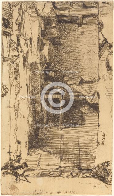 Rag Pickers, Quartier Mouffetard, Paris, 1858. Creator: James Abbott McNeill Whistler.