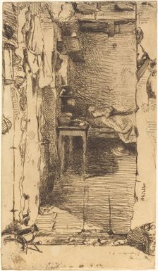 Rag Pickers, Quartier Mouffetard, Paris, 1858. Creator: James Abbott McNeill Whistler