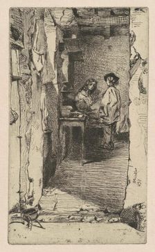 Rag Pickers, Quartier Mouffetard, Paris, 1858. Creator: James Abbott McNeill Whistler